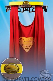 DC COMICS★JLA TROPHY ROOM SUPERMANS CAPE AND BELT PROP Replica Set