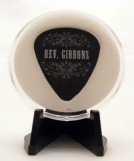 ZZ Top Rev  Billy Gibbons Guitar Pick With MADE IN USA Display Case