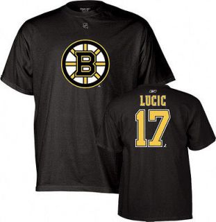 Boston Bruins Milan Lucic Reebok High Density Net Print T Shirt