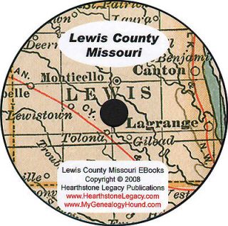 LEWIS COUNTY, MISSOURI Canton, MO Genealogy 1887 History Biographies