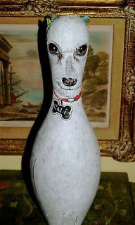 Hand PAINTED Bowling Pin dog portrait ANY BREED Poodle Bijon Frise ANY