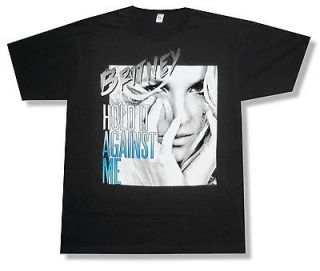 BRITNEY SPEARS HOLD AGAINST ME PORTRAIT BLACK T SHIRT NEW OFFICIAL