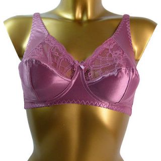 lace full figure coverage wireless pink plus size bra SECRET OF