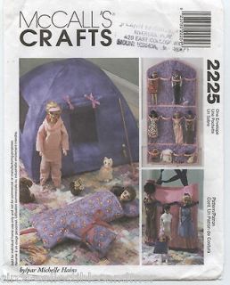 Barbie McCalls Sew Pattern 2225 11.5 Doll Organizer Tent Carry Tote