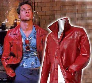 Brad Pitt Fight Club Tyler Durben 100% Leather Jacket/Coat**A LL SIZES