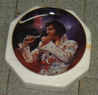 Elvis Presley THE KING Collector Plate Bradford Exc. 4225B