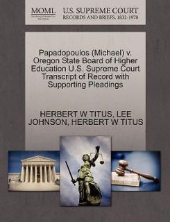 Papadopoulos (Michael) V. Oregon State Board of Higher Education U.S