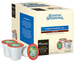 Keurig 180 Count Celestial Seasonings English Breakfast Tea K Cups