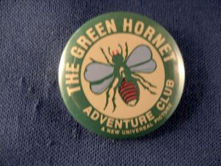 Green Hornet Pinback Button / REPRODUCTION