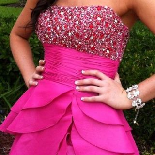 Tony Bowls Pink Cheetah Prom/Ball Dress Size 2