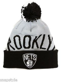 New NBA Brooklyn Nets Beanie Mitchell & Ness Cuffed Knit   National
