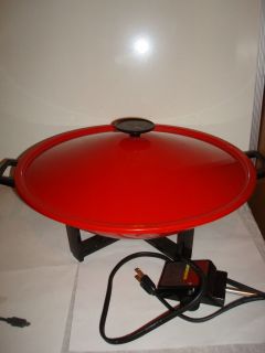 Vintage West Bend Electric Wok Model 5109 With 5 Setting Heat Control