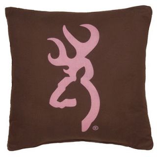 AUTHENTIC BROWNING PINK BUCKMARK ACCENT PILLOWS
