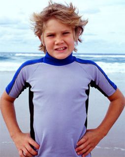 Boys UV Swim Shirt Sun Protection Rash Guard SPF UPF 50+ Sizes 8 & 10