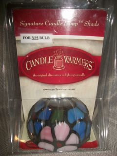 NEW~CANDLE WARMER LAMPSHADE~STAI NED GLASS~FOR NP4 BULB