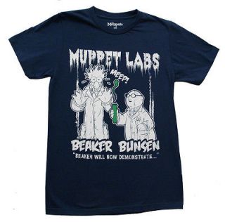 The Muppets Beaker Bunsen Labs TV Show Adult T Shirt Tee