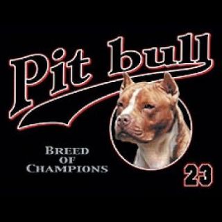 PIT BULL BREED OF CHAMPIONS 23 T SHIRT BLACK SIZE LARGE NEW