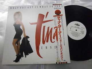 TINA TURNER what you get is what you see JAPAN 12 PROMO OBI it S12
