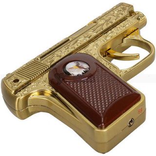 Luxury Windproof Refillable Butane Gas Cigarette Lighter with Ashtray