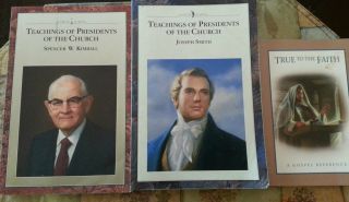 LOTS OF 2 BOOKS + 1 FREE 2 TEACHINGS OF PRESIDENTS OF THE CHURCH
