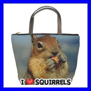 Bucket Bag Handbag SQUIRREL Animal Pet Wildlife Custom (21647882)