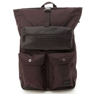 BN PUMA Sharp Backpack Book Bag in Dark Brown with Laptop Sleeve