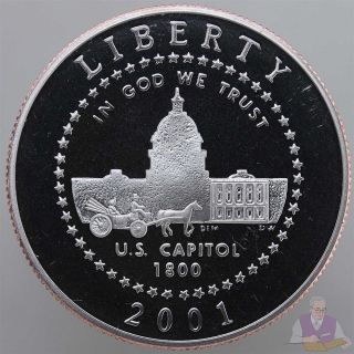 2001 P Capital Visitors Center Proof Commemorative Half Dollar US Coin
