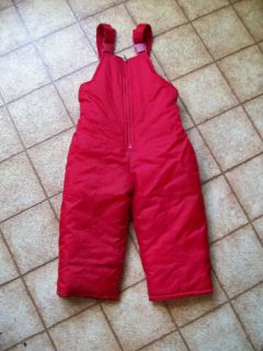 by Paramount Outerwear Cold Weather Snow Bibs SZ 6 Tomato Red.New