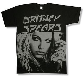 BRITNEY SPEARS PHOTO A/O PORTRAIT BLACK T SHIRT NEW OFFICIAL ADULT
