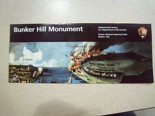Bunker Hill Monument National Park Service historical brochure!