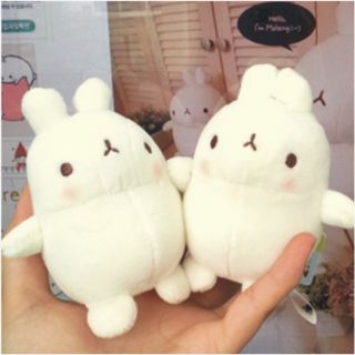Newly listed new molang bunny mobile phone strap plush toy 1pc