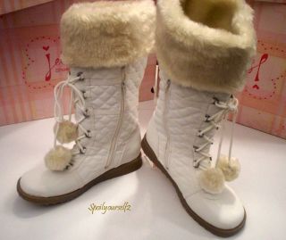 Womens Jellypop Ketchup Off White Mid Calf Winter /Snow Boot w/Faux