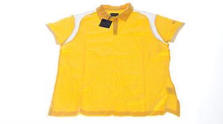NEW Burberry Womens Short Sleeve Yellow Golf Polo S M MSRP $150.00 Z
