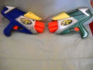 BuzzBee Toys Air Blasters Dart Guns Tek 6 Blue/Green (2 sets available