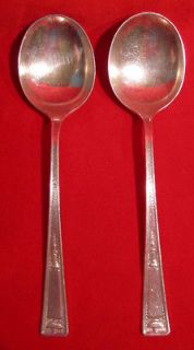 Two 1835 R. Wallace 1924 Buckingham Spoons Flatware