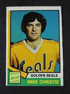 PEE CHEE , # 278 , MIKE CHRISTIE , (RC) , CALIFORNIA GOLDEN SEALS