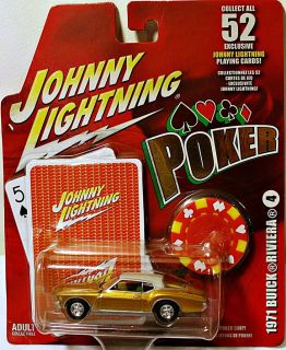 Johnny Lightning   Poker   1971 Buick Riviera No. 4   NIB