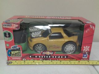 Radio Remote Control Chevy Camaro Yellow Toy Car 1:24 Scale Cool