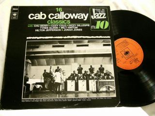 CAB CALLOWAY 16 Classics Dizzy Gillespie Chu Berry Milt Hinton LP Cozy