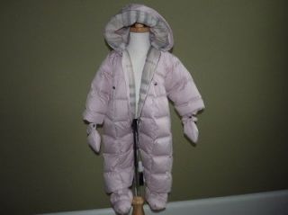 Burberry Infants Girls Boys Skylar Snowsuit Juniper Purple Size 12