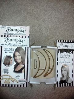 3PC BumpIts Bump Its Hair Volumizing Leave In Insert Light Brown NEW