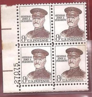 Postage Stamps U.S.General John J. Pershing Scott 1042 A MNH Block