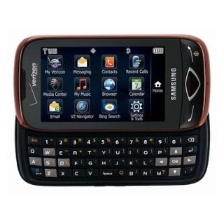 Samsung Reality U820 No Contract 3G Camera QWERTY Used Red Cell Phone