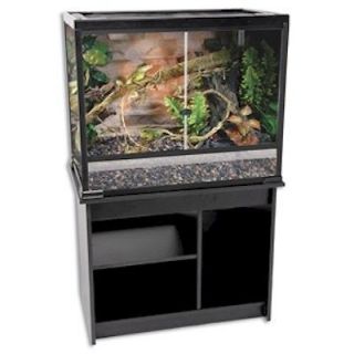 NEW Reptile Cage On Stand.Black.Am phibian Habitat.Shelve s.Pet Supply
