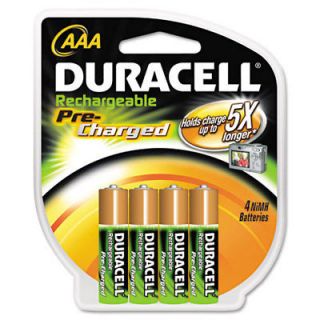 Duracell DX2400 Pre Charged Ni MH Batteries AAA 4/pack