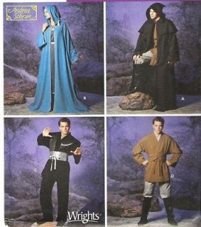 WARS Jedi Cloak Tunic Costume Sewing Pattern XS XL Simplicity 5840