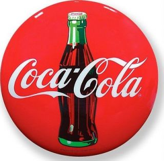 Coca Cola Coke Button Tacker Sign 40cm