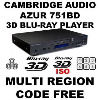 CAMBRIDGE AUDIO AZUR 751BD REGION FREE BLU RAY PLAYER