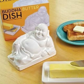 Buddha Butter Dish NEW! Great Housewarming Gift!