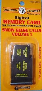 JOHNNY STEWART SNOW GEESE CALLS VOLUME 1 PREYMASTER MEMORY CARD PM 3